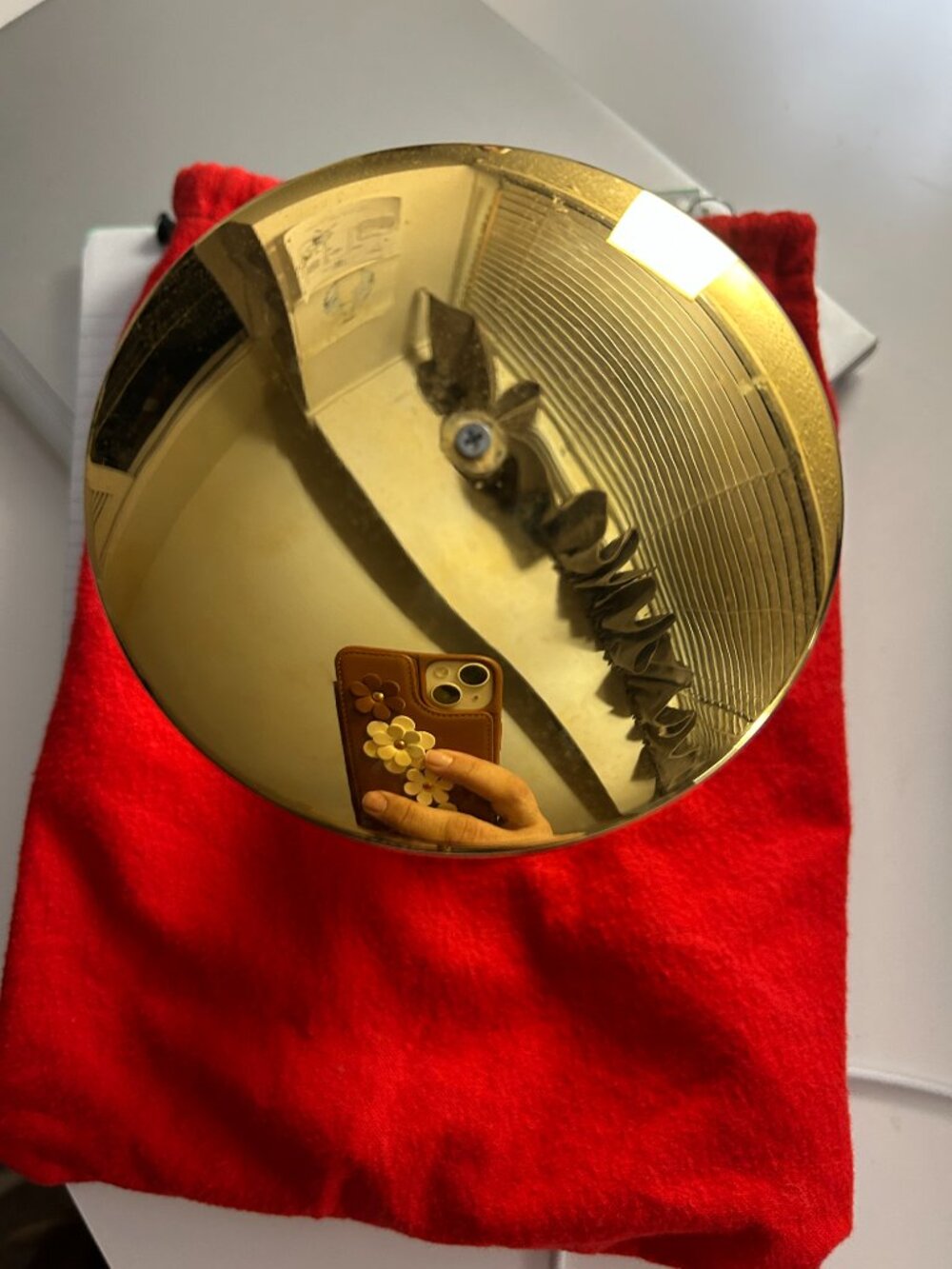Used 24K Gold Plated Ciborium. Missing top Cross - Picture 2 of 4